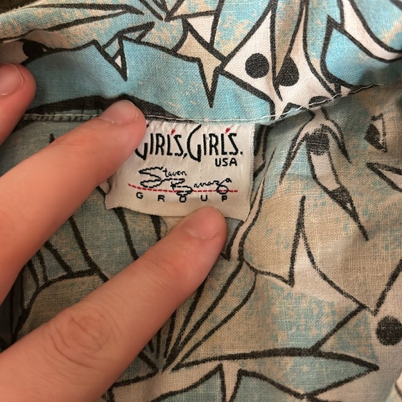 Vintage Girls, Girls USA Women's Button up - Picture 5 of 6